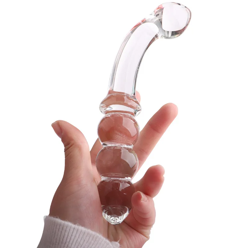 Double Head Pyrex Glass Dildos For Women Artificial Penis G-Spot Stimulation Female Masturbator Sex Toys Vaginal Dildo Anal Plug