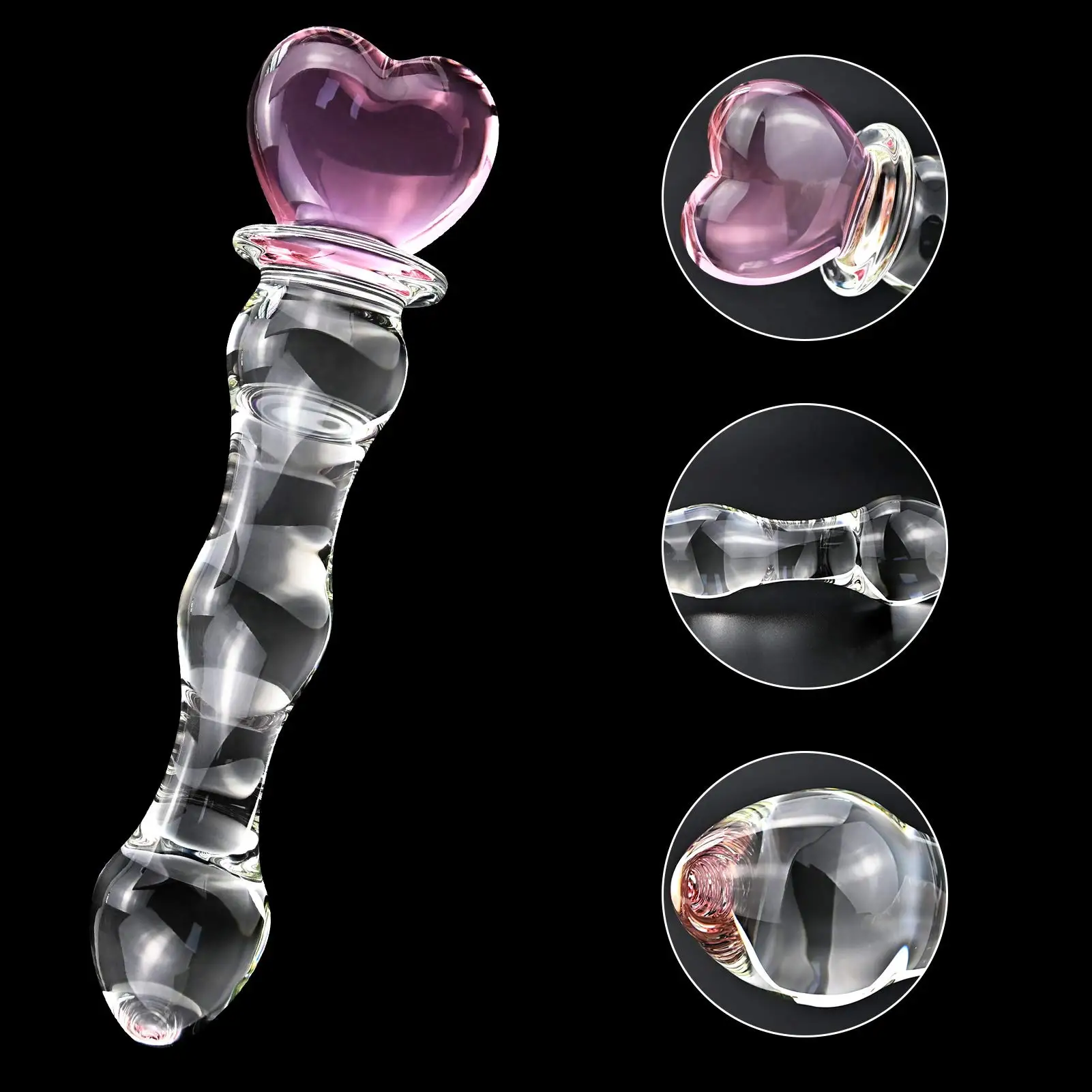Moon Star Pink Pyrex Glass Dildo Artificial Penis Crystal Fake Anal Plug Prostate Massager Masturbate Women Sex Toy Adult Gay Moon Star Pink Pyrex Glass Dildo Artificial Penis Crystal Fake Anal Plug Prostate Massager Masturbate Women Sex Toy Adult Gay