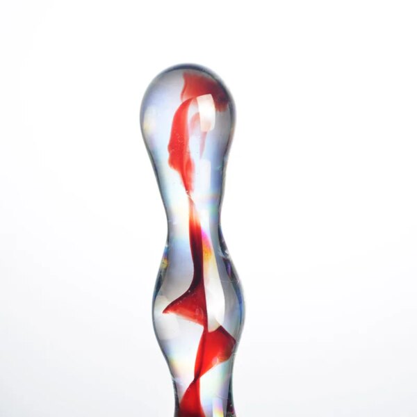 Colorful Crystal Pyrex Glass Dildo Anal Beads Ball Butt Plug Masturbation Artificial Penis Dildo Adult Sex Toys For Women Gay