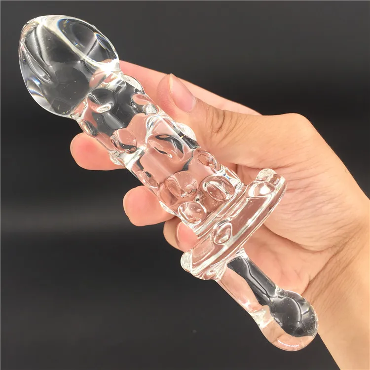 Rotation Pyrex Glass Crystal Dildo Sex Toy Adult Products For Women Penis Anal Butt Plug Men Female Male Masturbation