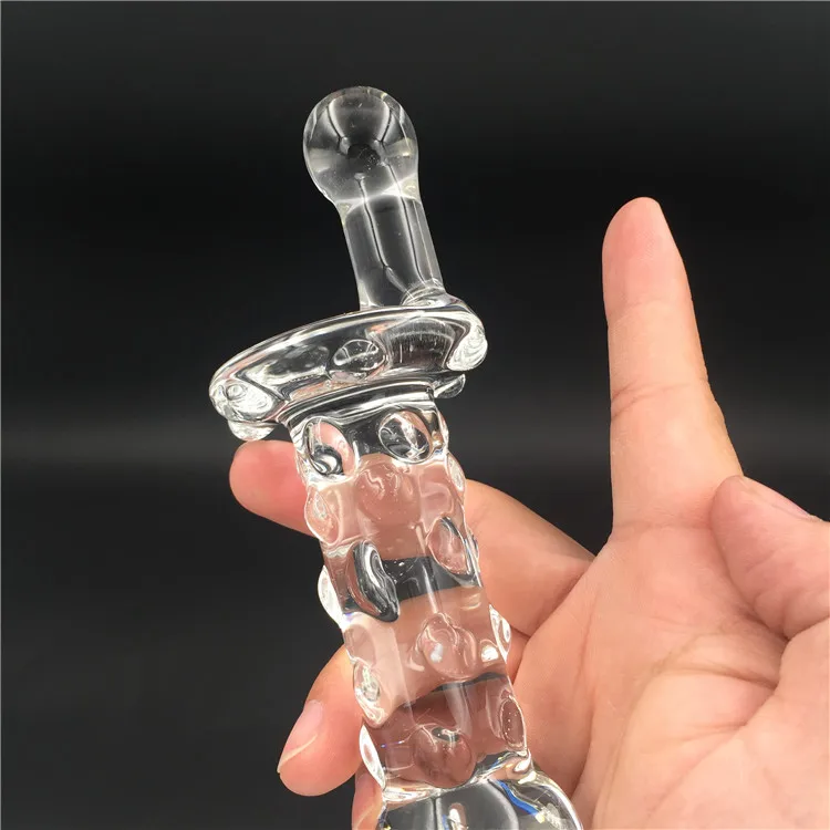 Rotation Pyrex Glass Crystal Dildo Sex Toy Adult Products For Women Penis Anal Butt Plug Men Female Male Masturbation