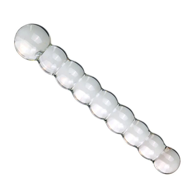 Pyrex Glass Dildo 8beads Fake Penis Crystal Anal Beads Butt Plug Prostate Massager G Spot Female Masturbation Adult Toys Pyrex Glass Dildo 8beads Fake Penis Crystal Anal Beads Butt Plug Prostate Massager G Spot Female Masturbation Adult Toys