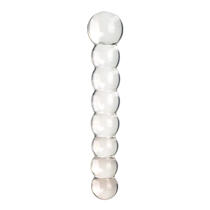 Pyrex Glass Dildo 8beads Fake Penis Crystal Anal Beads Butt Plug Prostate Massager G Spot Female Masturbation Adult Toys Pyrex Glass Dildo 8beads Fake Penis Crystal Anal Beads Butt Plug Prostate Massager G Spot Female Masturbation Adult Toys