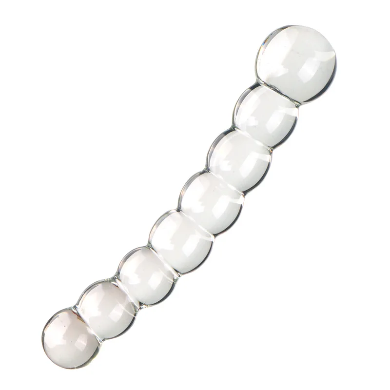 Pyrex Glass Dildo 8beads Fake Penis Crystal Anal Beads Butt Plug Prostate Massager G Spot Female Masturbation Adult Toys Pyrex Glass Dildo 8beads Fake Penis Crystal Anal Beads Butt Plug Prostate Massager G Spot Female Masturbation Adult Toys