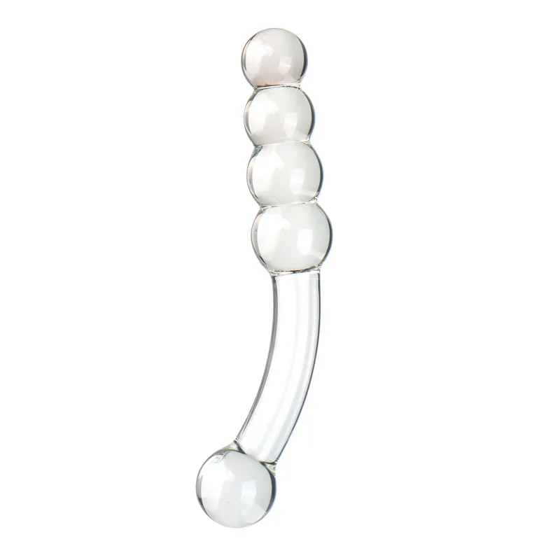 Pyrex Glass Dildo 8beads Fake Penis Crystal Anal Beads Butt Plug Prostate Massager G Spot Female Masturbation Adult Toys Pyrex Glass Dildo 8beads Fake Penis Crystal Anal Beads Butt Plug Prostate Massager G Spot Female Masturbation Adult Toys