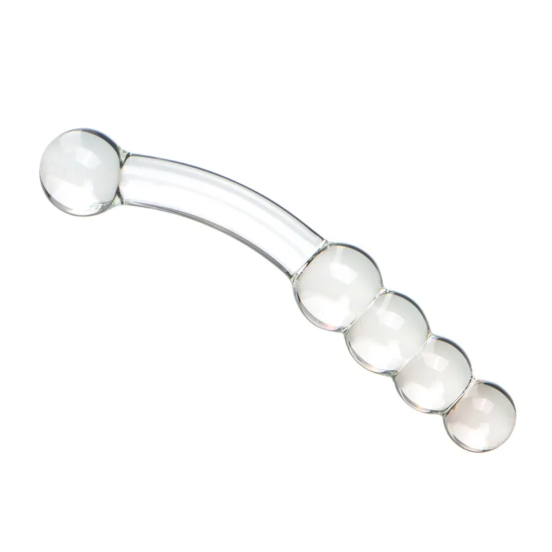 Pyrex Glass Dildo 8beads Fake Penis Crystal Anal Beads Butt Plug Prostate Massager G Spot Female Masturbation Adult Toys Pyrex Glass Dildo 8beads Fake Penis Crystal Anal Beads Butt Plug Prostate Massager G Spot Female Masturbation Adult Toys