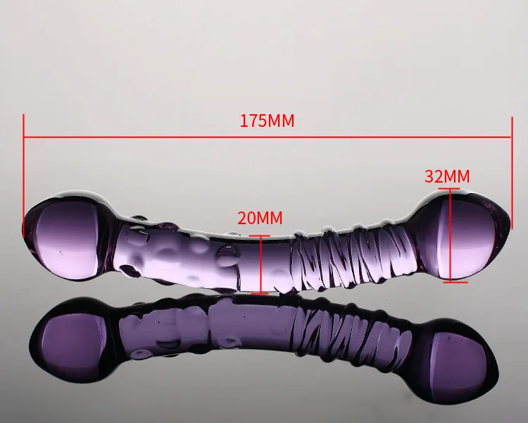 32mm Purple Artificial Pyrex Glass Dick Anal Butt Plug Beads Crystal Dildo Penis for Adults Games Prostate Massage Sex Toys 32mm Purple Artificial Pyrex Glass Dick Anal Butt Plug Beads Crystal Dildo Penis for Adults Games Prostate Massage Sex Toys