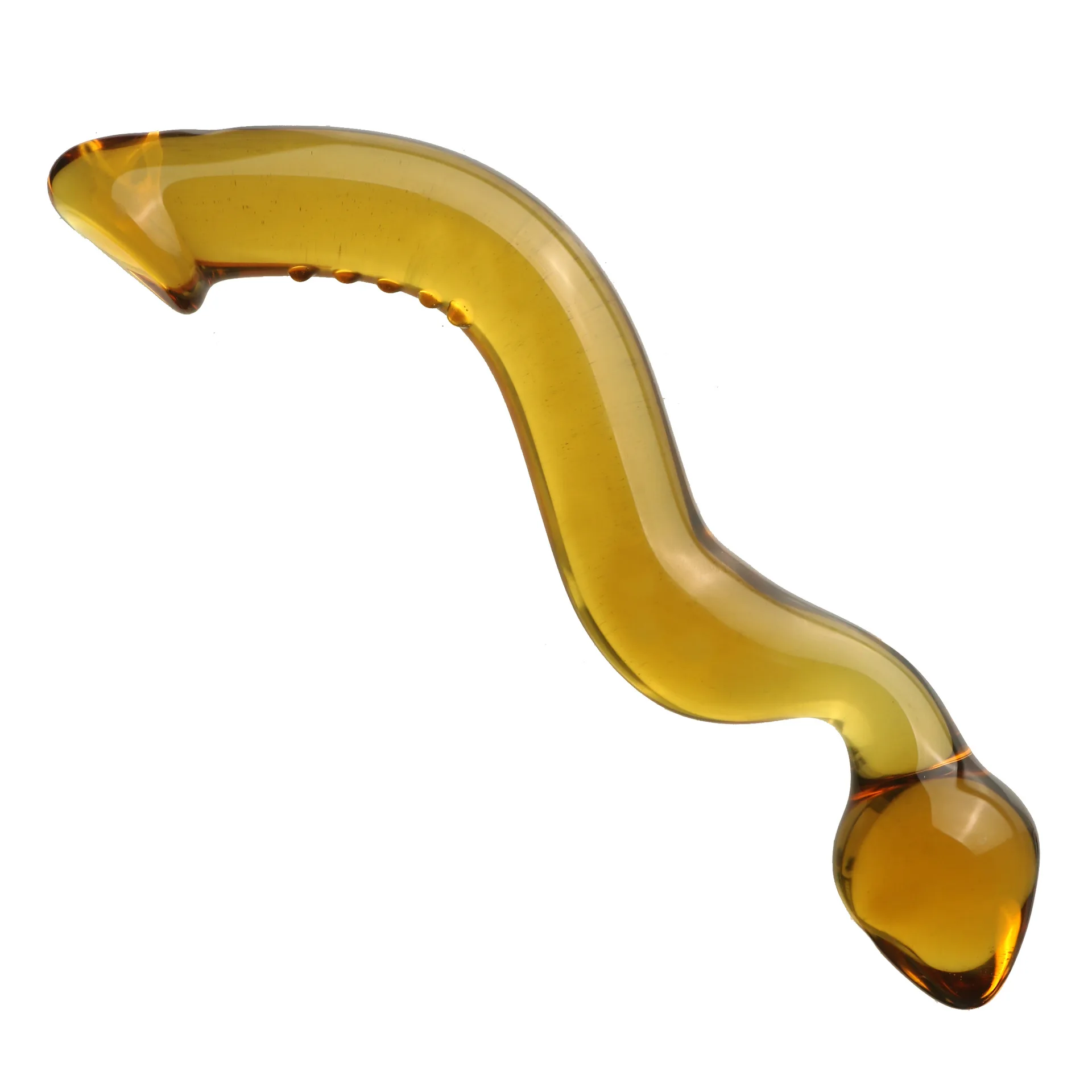 Pyrex Shaped Glass Dildo Artificial Fake Penis with Crystal Anal Butt Plug G-spot Massager Double Adult Toys Sex Toys for Women