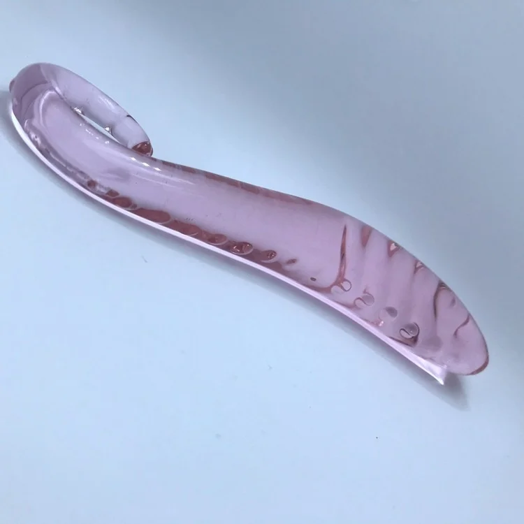 Hippocampus Shape G Spot Masturbator Pyrex Glass Crystal Dildo With Beads Fake Penis Anal Butt Plug Gay Female Masturbation