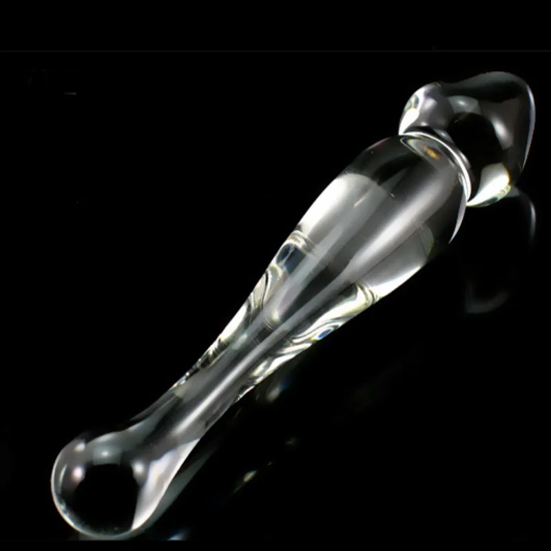 Glass Big HEAD Butt Plug Crystal Dildo Sheer Pyrex Due Dong BULLET Anal Sex Toys Adult Products For Women Men Masturbation