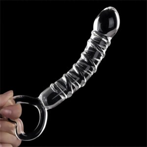 Transparent Glass Dildo Pyrex Dick Sex Toys for Woman Adult 30mm Crystal Anal Plug Female Masturbator