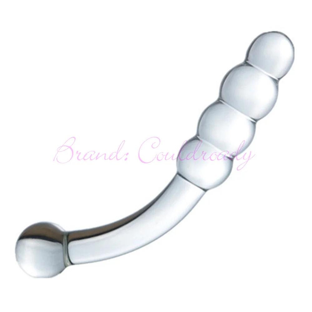Pyrex Glass Dildo Fake Penis Crystal Anal Beads Butt Plug Prostate Massager G-spot Female Masturbation Sex Toys for Women Men