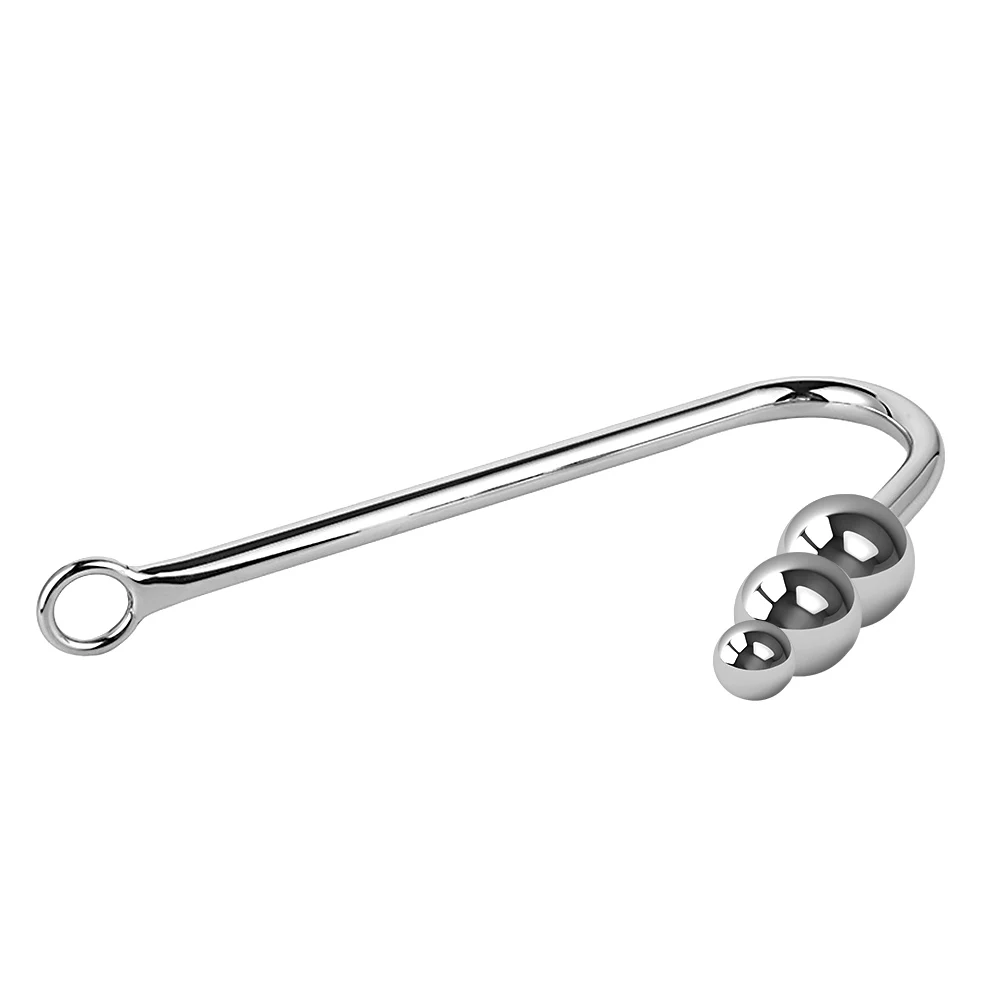 Sexy Hook Stainless Steel Ball Anal Beads Butt Plug For Women Vaginal Dilator Men Prostate Massager Sex Toys Couple Adults Games
