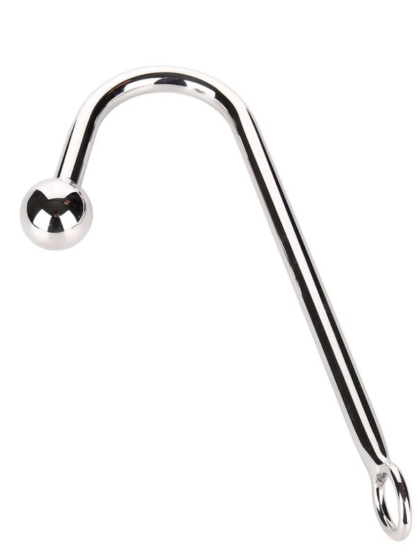 With Ball Hole Anal Hook Stainless Steel Anal BDSM Gay Toys Metal Butt Hook Dilator Anal Plug Erotic Sex Sexy Toys