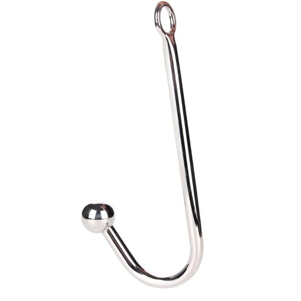 With Ball Hole Anal Hook Stainless Steel Anal BDSM Gay Toys Metal Butt Hook Dilator Anal Plug Erotic Sex Sexy Toys