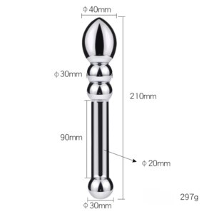 Masturbation Metal Double Ended Anal Plug Adult Anus Dilator Juguetes Sexuales Dildo Ass Expander Stimulator Buttplug Massager
