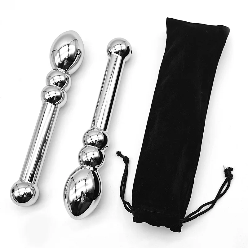 Masturbation Metal Double Ended Anal Plug Adult Anus Dilator Juguetes Sexuales Dildo Ass Expander Stimulator Buttplug Massager Masturbation Metal Double Ended Anal Plug Adult Anus Dilator Juguetes Sexuales Dildo Ass Expander Stimulator Buttplug Massager