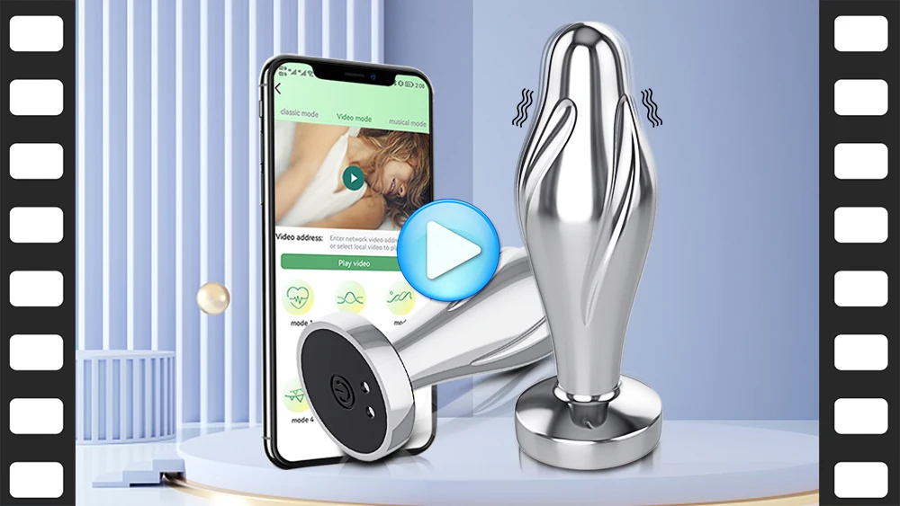 Bluetooth APP Vibrator Butt Plug Sex Toy for Woman Men Prostate Massager Remote Control Stainless Steel Anal Plug Adult Toy 18+
