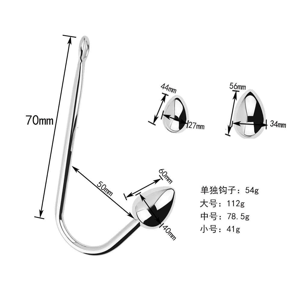 Sexy Metal Anal Hook Ball Stainless Steel Butt Plug Hook Anal Butt Plug for Couples Adult Sex Games Bondage Sexy Toys Three Size Sexy Metal Anal Hook Ball Stainless Steel Butt Plug Hook Anal Butt Plug for Couples Adult Sex Games Bondage Sexy Toys Three Size