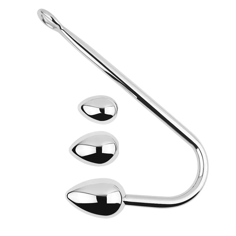 Sexy Metal Anal Hook Ball Stainless Steel Butt Plug Hook Anal Butt Plug for Couples Adult Sex Games Bondage Sexy Toys Three Size Sexy Metal Anal Hook Ball Stainless Steel Butt Plug Hook Anal Butt Plug for Couples Adult Sex Games Bondage Sexy Toys Three Size