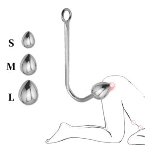 Sexy Metal Anal Hook Ball Stainless Steel Butt Plug Hook Anal Butt Plug for Couples Adult Sex Games Bondage Sexy Toys Three Size