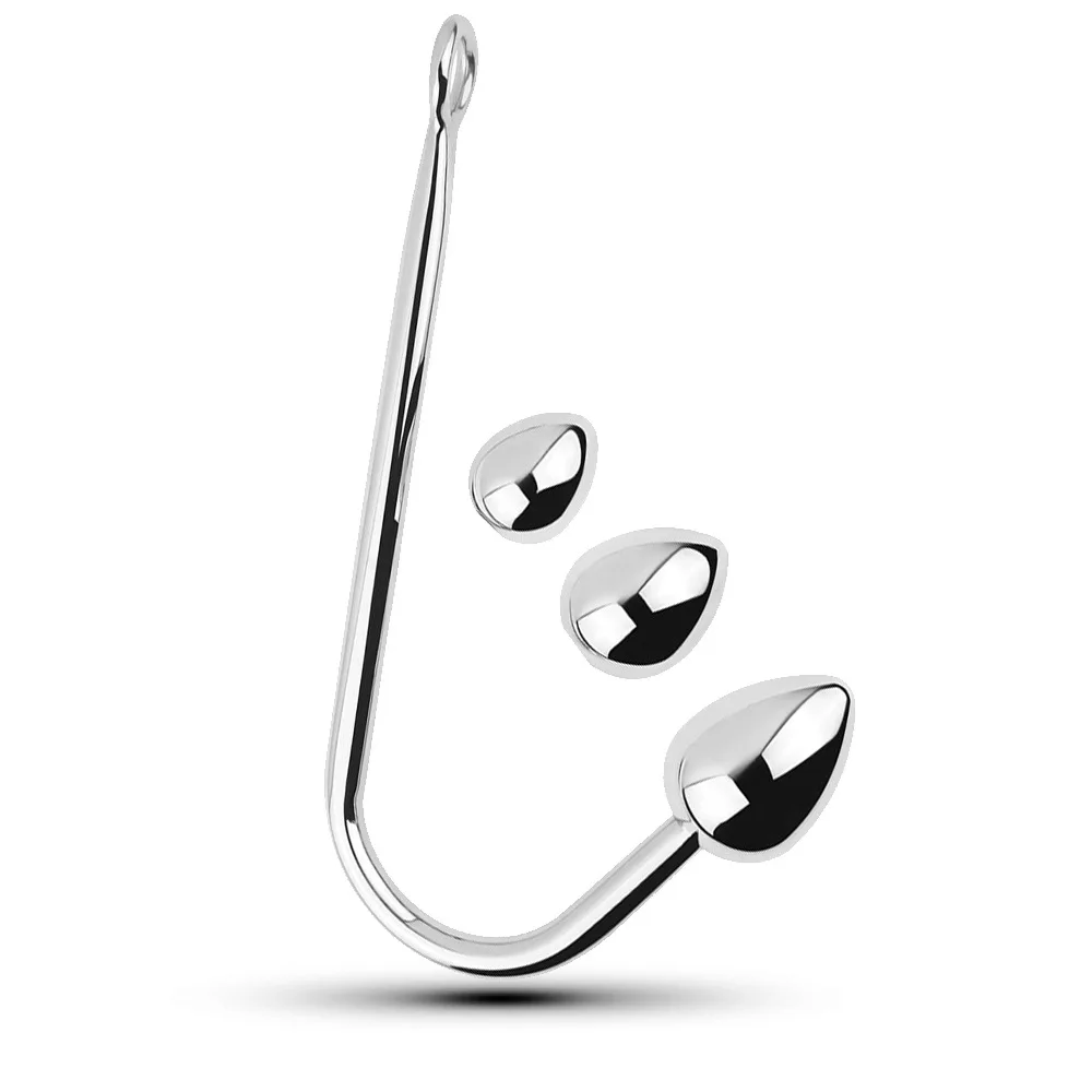 Sexy Metal Anal Hook Ball Stainless Steel Butt Plug Hook Anal Butt Plug for Couples Adult Sex Games Bondage Sexy Toys Three Size Sexy Metal Anal Hook Ball Stainless Steel Butt Plug Hook Anal Butt Plug for Couples Adult Sex Games Bondage Sexy Toys Three Size