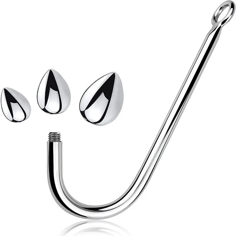 Sexy Metal Anal Hook Ball Stainless Steel Butt Plug Hook Anal Butt Plug for Couples Adult Sex Games Bondage Sexy Toys Three Size Sexy Metal Anal Hook Ball Stainless Steel Butt Plug Hook Anal Butt Plug for Couples Adult Sex Games Bondage Sexy Toys Three Size