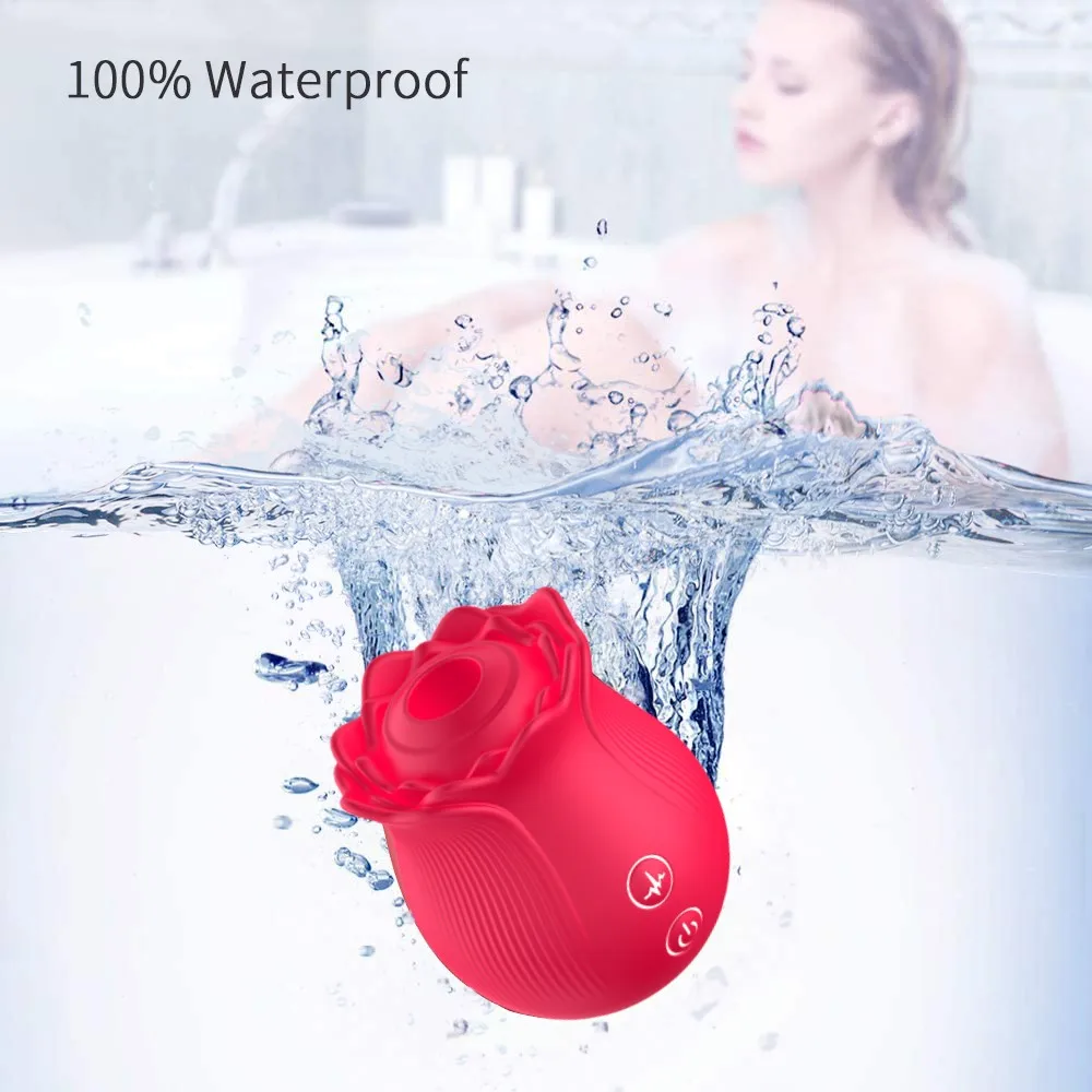 Sex Rose Shape Vagina Sucking Vibrator Intimate Good Nipple Sucker Oral Licking Clitoris Stimulation Powerful Sex Toys for Women