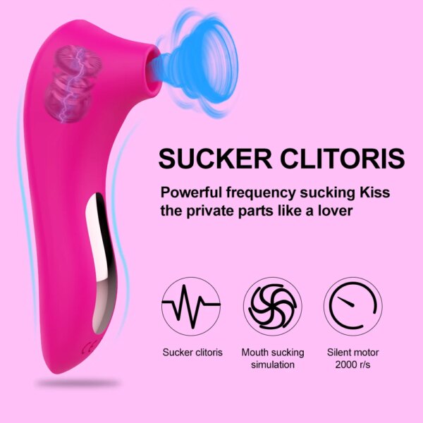Vibrators for Women Clitoris Powerful Sex Toys for Adult Clit Sucker Stimulator Oral Masturbator Vagina Sucking Erotic Produtos