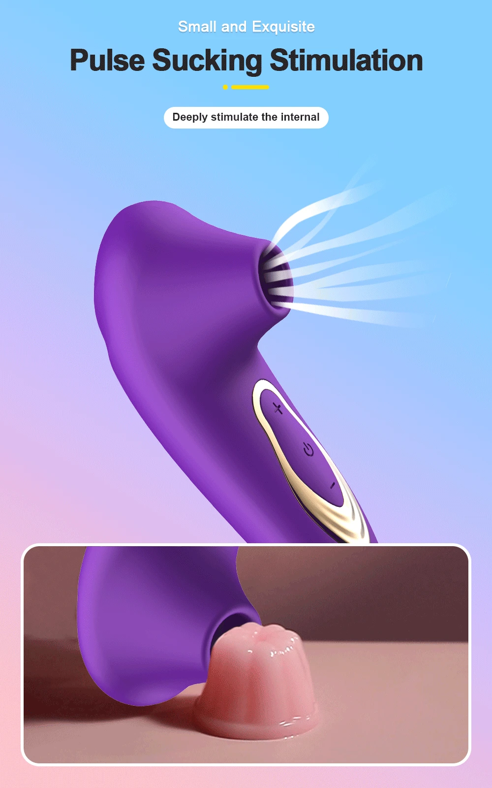 Powerful Sucking Vibrator Female Clitoral Nipple Massager 10 Frequency Vagina Vaccum Stimulator Sex Toys Adult Goods for Women