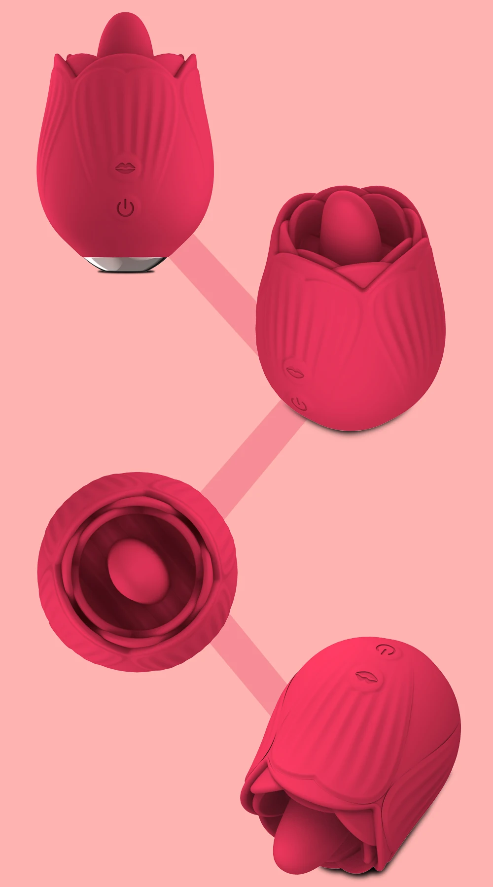 Rose-Vibrator for Women Clitoris Sucking Licking Toy Vacuum Stimulator Oral Nipple Clit Sucker Female Sex Toys Masturbation Rose-Vibrator for Women Clitoris Sucking Licking Toy Vacuum Stimulator Oral Nipple Clit Sucker Female Sex Toys Masturbation