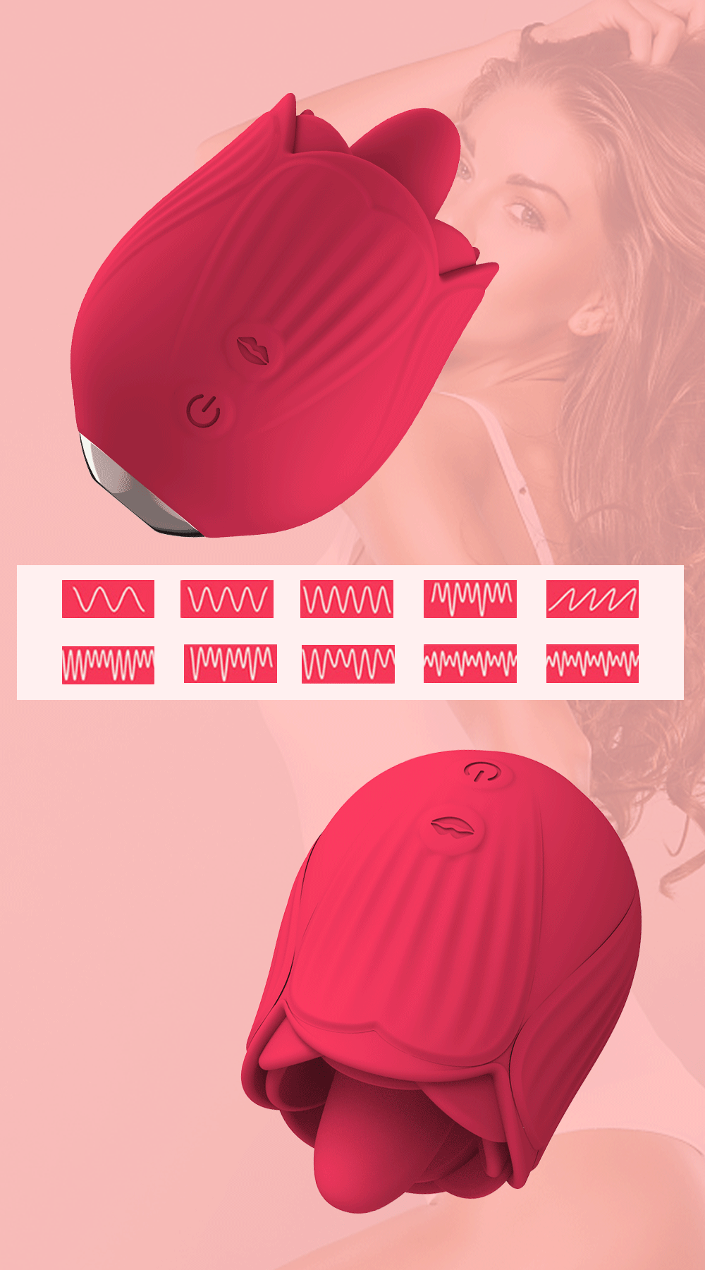 Rose-Vibrator for Women Clitoris Sucking Licking Toy Vacuum Stimulator Oral Nipple Clit Sucker Female Sex Toys Masturbation Rose-Vibrator for Women Clitoris Sucking Licking Toy Vacuum Stimulator Oral Nipple Clit Sucker Female Sex Toys Masturbation