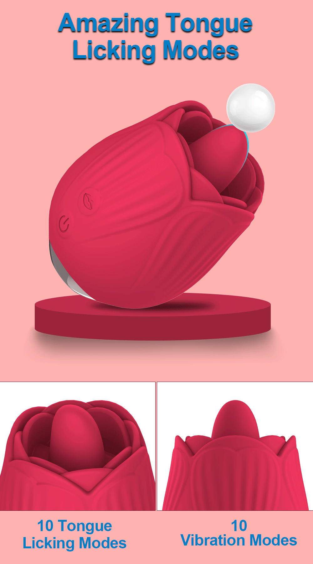 Rose-Vibrator for Women Clitoris Sucking Licking Toy Vacuum Stimulator Oral Nipple Clit Sucker Female Sex Toys Masturbation Rose-Vibrator for Women Clitoris Sucking Licking Toy Vacuum Stimulator Oral Nipple Clit Sucker Female Sex Toys Masturbation