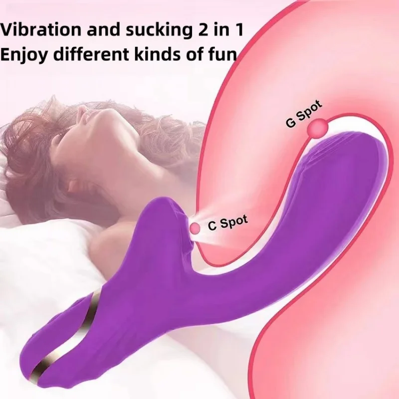 Female Sucking Vibrator Partner Flirtatious Massage Stick Clitoral Stimulation Dual Function Adult Masturbation Sex Toy AV Stick