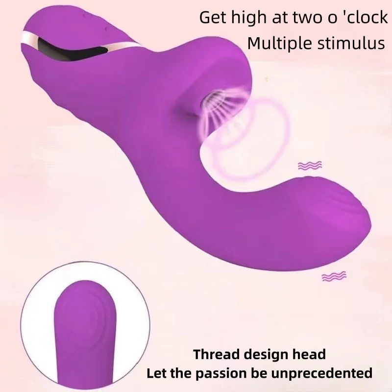 Female Sucking Vibrator Partner Flirtatious Massage Stick Clitoral Stimulation Dual Function Adult Masturbation Sex Toy AV Stick