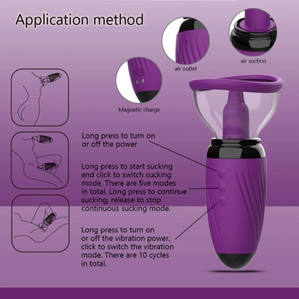 Nipple Sucking Massager Simulation Tongue Vibrator Sex Shop Female Masturbator Clitoral Stimulator Pussy Sex Toys for Couple