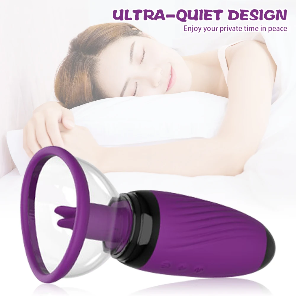 Nipple Sucking Massager Simulation Tongue Vibrator Sex Shop Female Masturbator Clitoral Stimulator Pussy Sex Toys for Couple