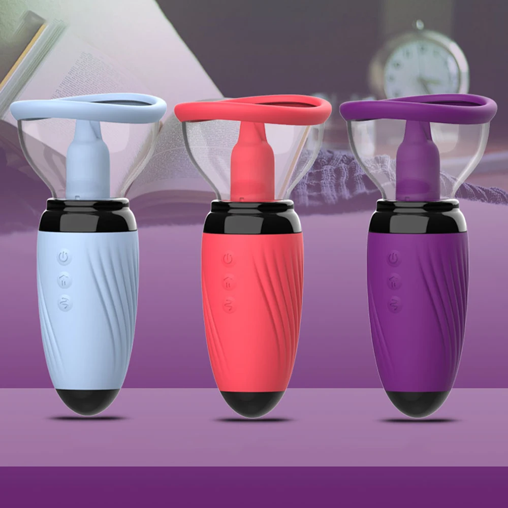Nipple Sucking Massager Simulation Tongue Vibrator Sex Shop Female Masturbator Clitoral Stimulator Pussy Sex Toys for Couple
