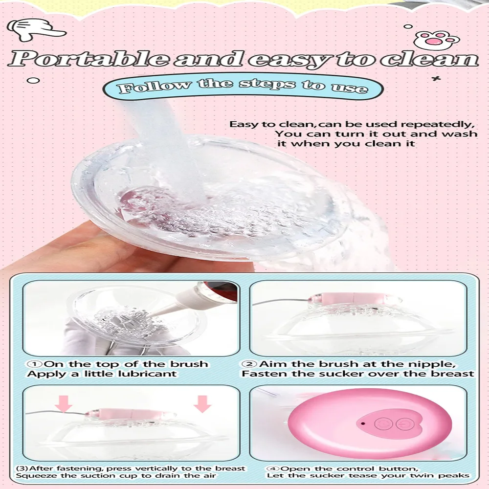 Nipple massage, clitoral suction stimulator, breast enlargement, vaginal vacuum suction cup, breast augmentation device, sex toy Nipple massage, clitoral suction stimulator, breast enlargement, vaginal vacuum suction cup, breast augmentation device, sex toy