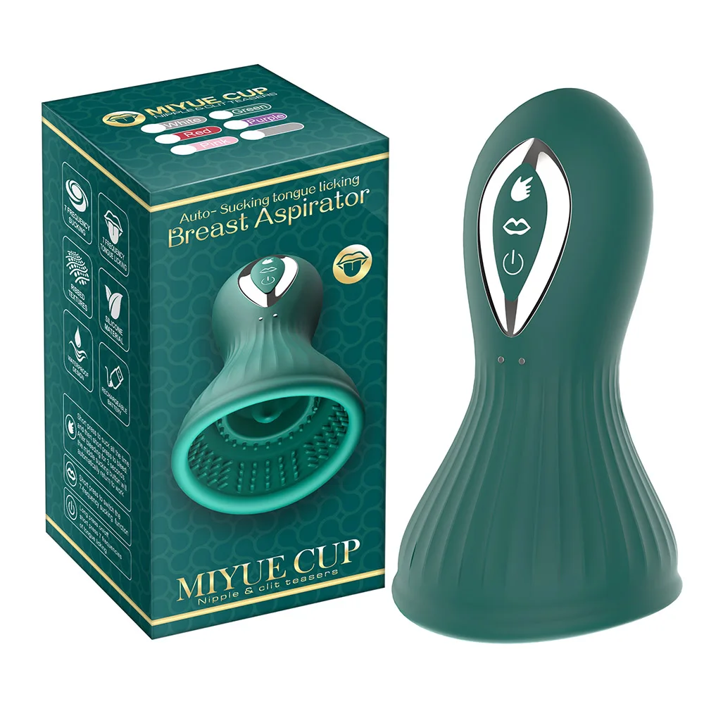 Sucker Breast Enlargement Massager for Women Clitoral Sucking Blowjob Stimulator Nipples Licking Tongue Vibrator Adult Sex Toys
