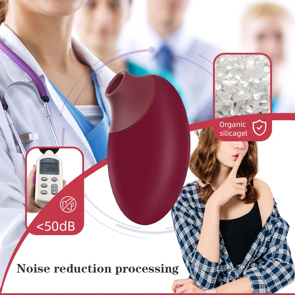 2.Female Clitoral Vacuum Sucking Stimulator 7 Frequency Sucking Massage Vibrator Stimulates Honey Bean Masturbation Toys for Wom