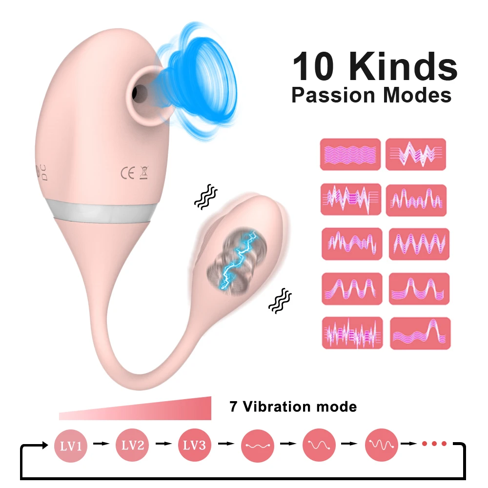 Powerful Sucking Vibrator For Women Clit Nipple Sucker Clitoris Stimulator Oral Tongue Pussy Licking Sex Toys for Adults 18