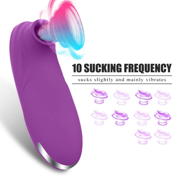 Powerful Suction Cup Clitoral Sucker Vibrator Nipple G Spot Sucking Blowjob Clitoris Erotic Stimulator Female Sex Toys for Women
