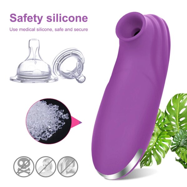 Powerful Suction Cup Clitoral Sucker Vibrator Nipple G Spot Sucking Blowjob Clitoris Erotic Stimulator Female Sex Toys for Women