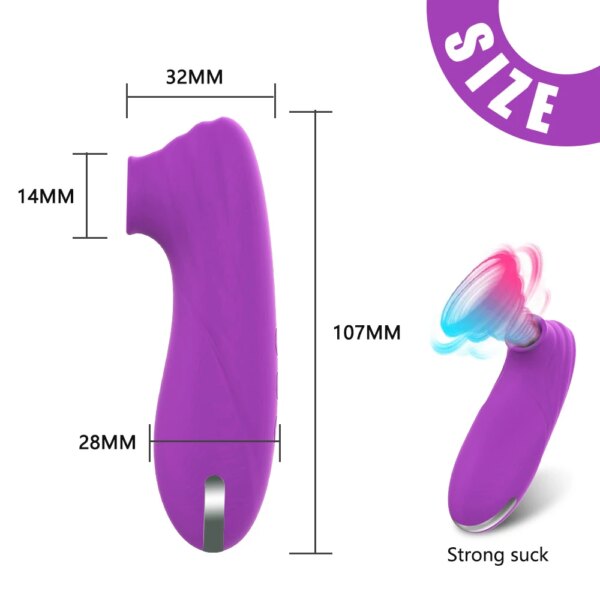 Powerful Suction Cup Clitoral Sucker Vibrator Nipple G Spot Sucking Blowjob Clitoris Erotic Stimulator Female Sex Toys for Women