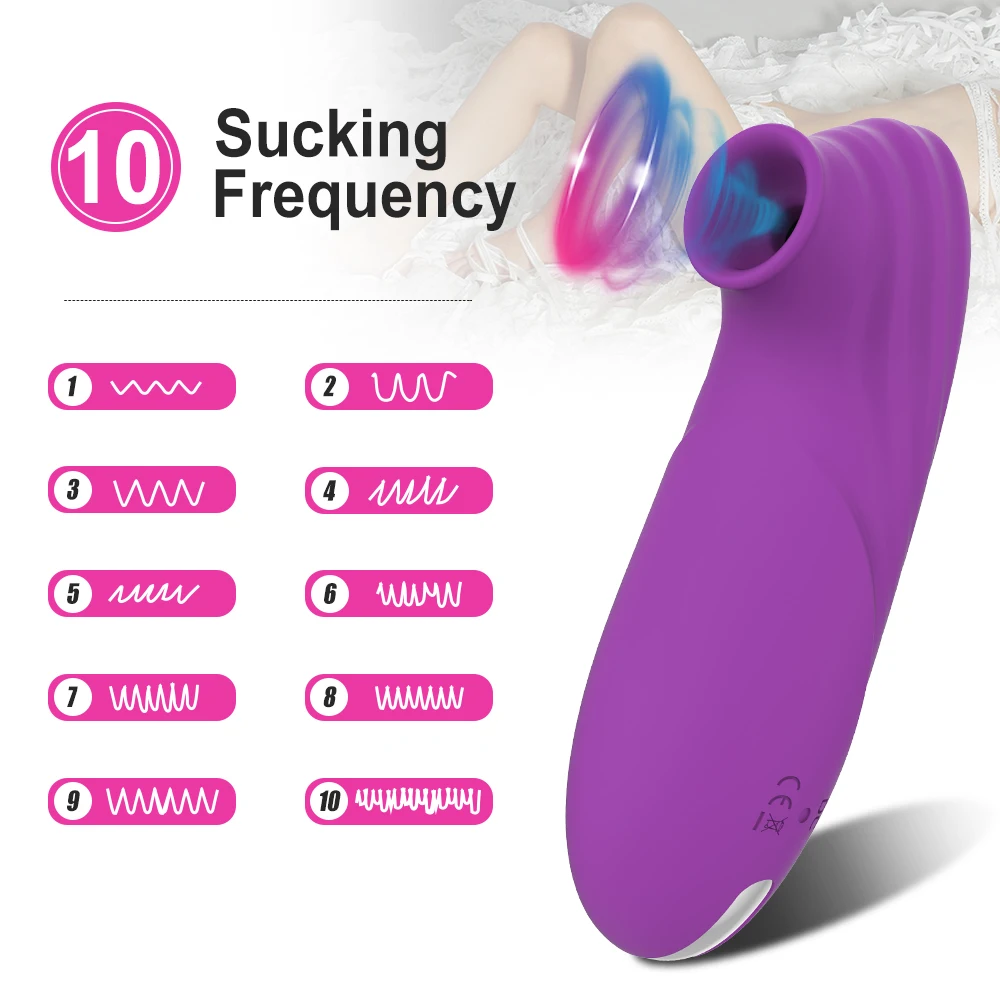 Powerful Suction Cup Clitoral Sucker Vibrator Nipple G Spot Sucking Blowjob Clitoris Erotic Stimulator Female Sex Toys for Women