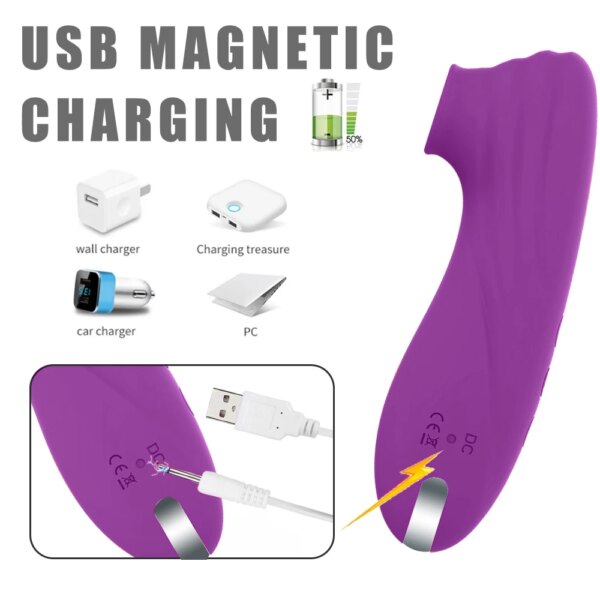 Powerful Suction Cup Clitoral Sucker Vibrator Nipple G Spot Sucking Blowjob Clitoris Erotic Stimulator Female Sex Toys for Women