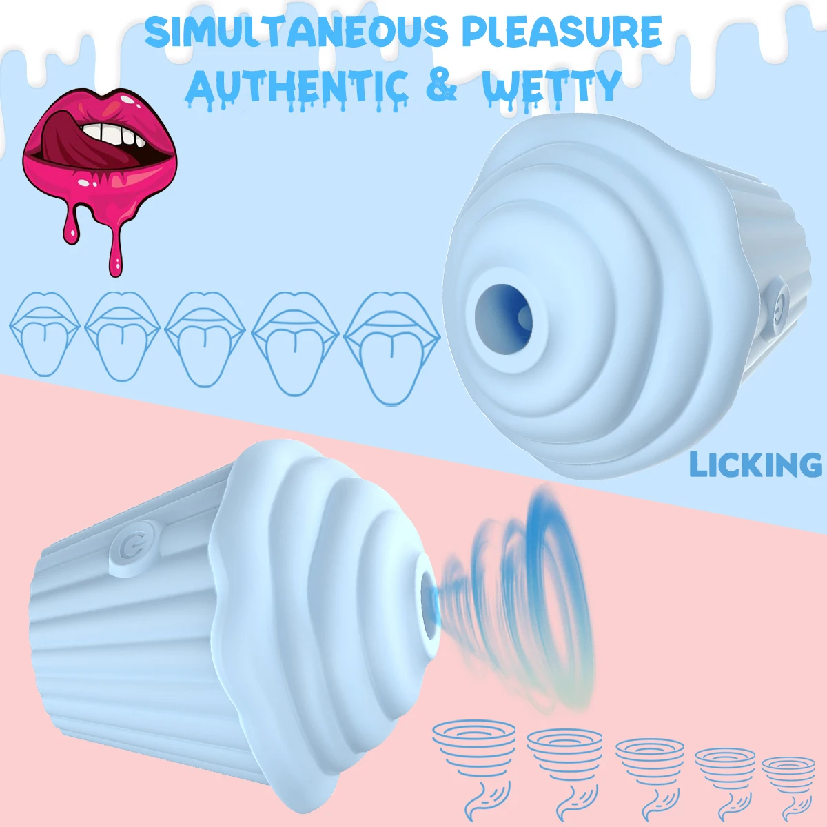 Ice Cream 5 Modes Clitoral Sucking Vibrator For Women Vagina Nipple Sucker Vacuum Stimulator Female Masturbators Adults Sex Toys