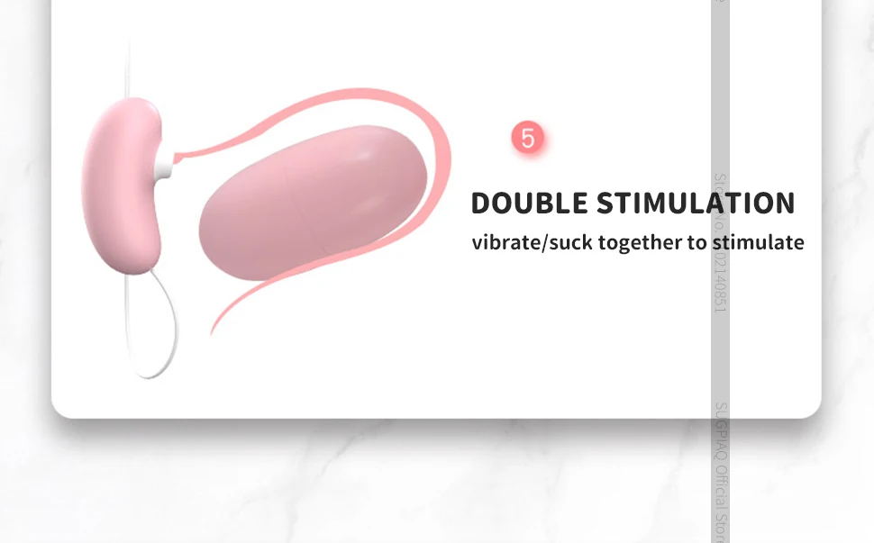 USB Double Jump Egg Clit Sucker Vagina Sucking Vibrator Female Clitoris Vacuum Stimulator ​Nipple Sex Toys Goods for Adults 18