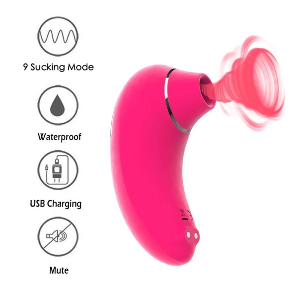Oral Sucking Vibrator 9 Speed Licking Vibrating Sex Toys for Women Tongue Nipple Clitoral Stimulator Female Masturbate Adult Toy